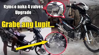 Kymco 110 grabe naka 4 valves Upgrade baby +53mm block Ang Lupit | BJmoto ctto Anjing lim jr.