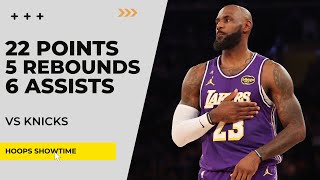 Details LeBron James 22 Points, 6 Assists, 5 Rebs vs Knicks I 25-26 NBA Season News