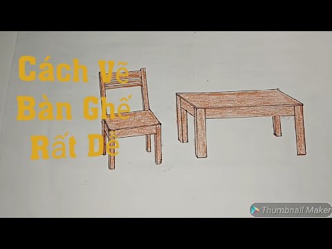 Cách Vẽ Bàn Ghế Rất Dễ || Duy Quên Giải Trí - ( Mỹ Thuật)...? - Youtube