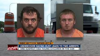 Two men arrested for street racing on Gandy Bridge