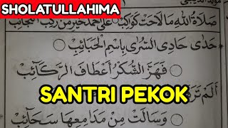 SANTRI PEKOK Versi SHOLATULLAHIMA| Sholawat Maulid Diba Barzanji TERMUDAH Untuk Pemula
