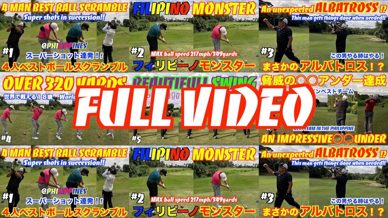【FullVideo】4-man-scramble 17 under!! ４マンスクランブル、１７アンダー！！@RivieraGolfClubInc.