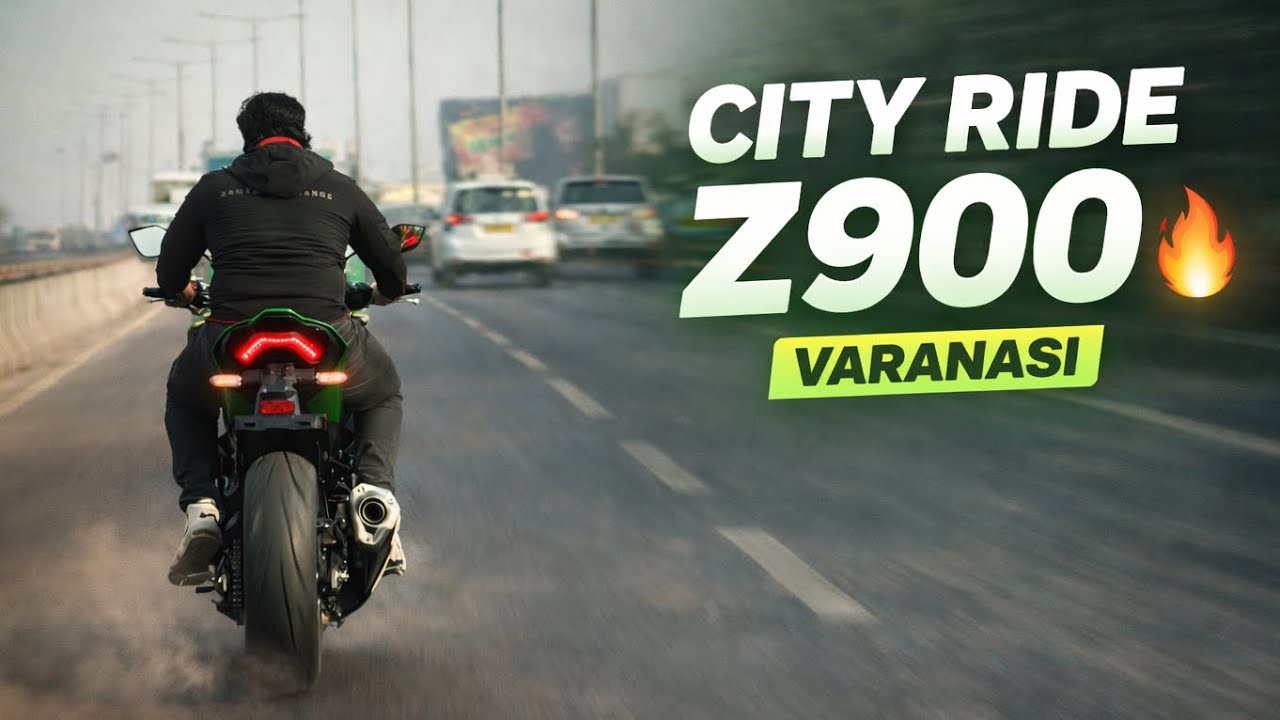 Kawasaki Z900 City Ride in Varanasi 🔥 Banaras Streets Ride | Z900 India 2026