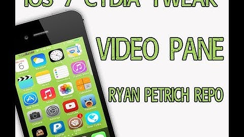 iOS 7 Jailbreak Tweak 2014: VIDEO PANE TWEAK By Ryan Petrich