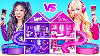 Soft Girl Vs Rock Girl At Room Makeover Challenge! Barbie Vs Bratz screenshot 4