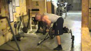 Eccentric Dumbbell Rows: 115x3