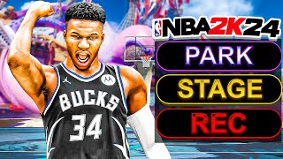 GIANNIS ANTETOKOUNMPO BUILD DOMINATES in EVERY GAME MODE (NBA 2K24)