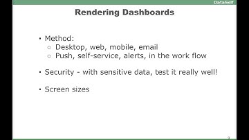 Data Visualization 101: Rendering Dashboards - Tableau / DataSelf