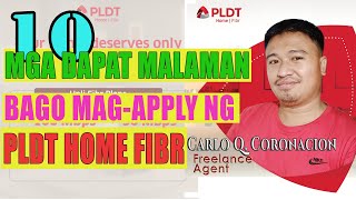 10 Mga Dapat Malaman Bago Mag-apply ng PLDT HOME Fibr- Pinoy Tech Tips
