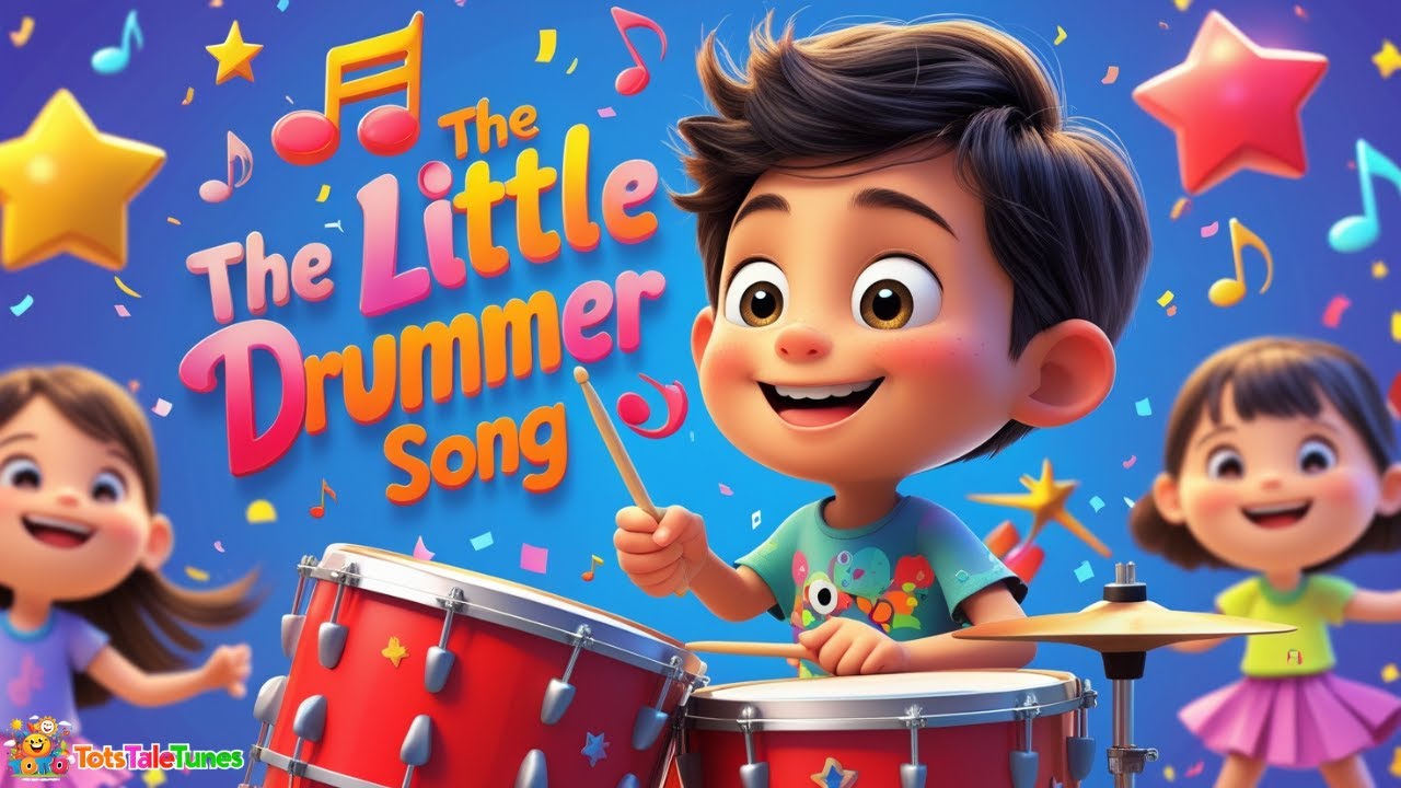 “The Little Drummer 🥁 | Fun Kids Rhyme with Music & Rhythm | TotsTaleTunes”