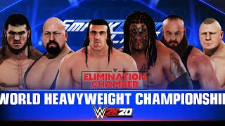 WWE 2K20 MONSTERS ELIMINATION CHAMBER ! WWE 2K20 ELIMINATION CHAMBER GAMEPLAY |