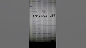 Lenny Face Vs. Google Translate