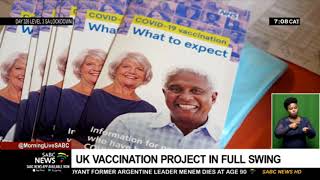 The Coronavirus vaccine rollout in the UK hailed as the best