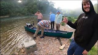 6 friends go on a float trip.