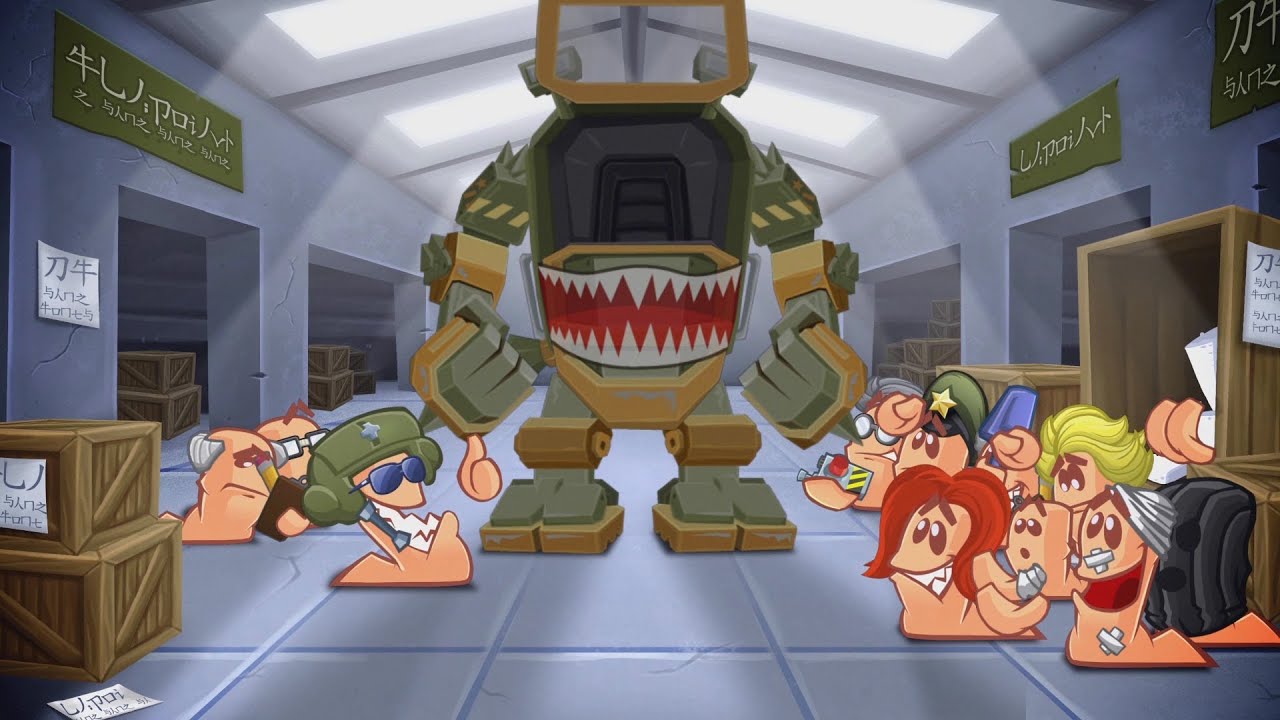 ROBOTY HELIKOPTERY I DZIAŁKA - FLOTHAR VS MATTYNIU VS FOORMAN VS MANOYEK - WORMS W.M.D PO POLSKU