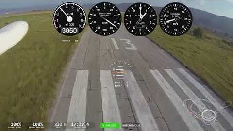 Autonomous landing approach and landing with the D7T UAV