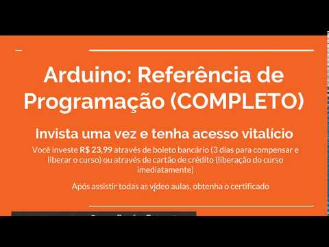 Nosso Curso de Arduino + PROJETO FINAL(APP) + CERTIFICADO