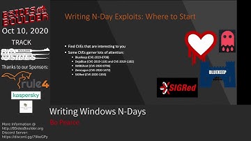 Bo Pearce - Writing Windows N-days