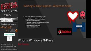 Bo Pearce - Writing Windows N-days