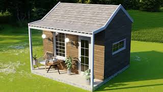 Charming Tiny House Design 3 x 4 Meters ( 12m² ) With Floor Plan