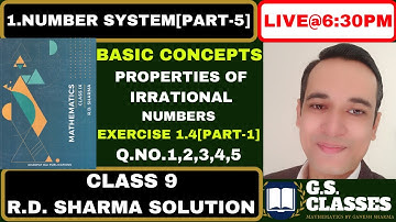 1.NUMBER SYSTEM[PART-5] CLASS 9 R.D.SHARMA SOLUTION