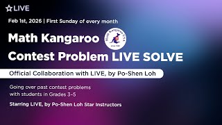 LIVE Math Solve with Math Kangaroo- Levels 3-5