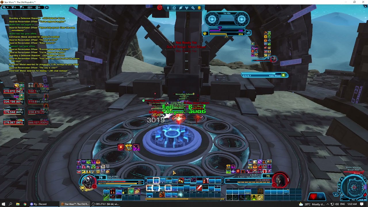 SWTOR Temasek - Ancient Hypergate Warzone PVP 23 Sep 21