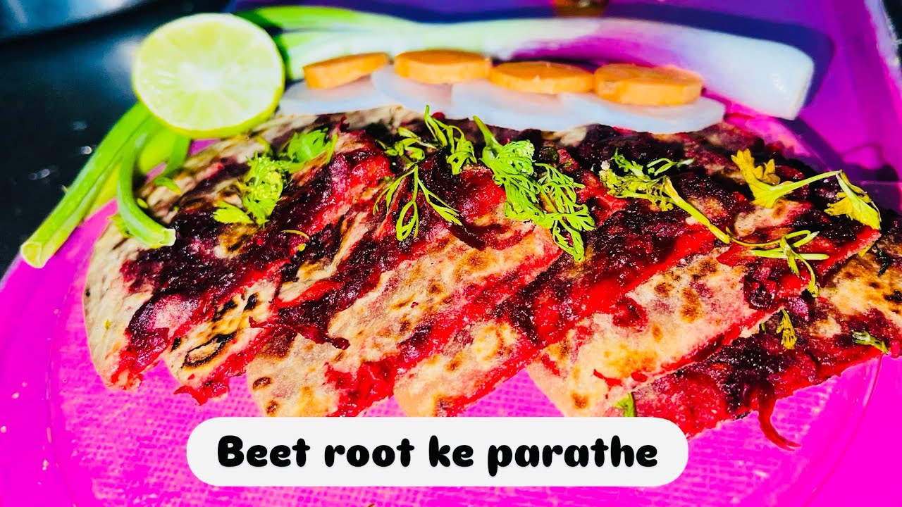 Beet root parathe easy healthy recipes 