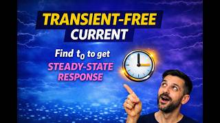 Transient‑Free Current Explained | Find 𝑡0 for Steady‑State Response