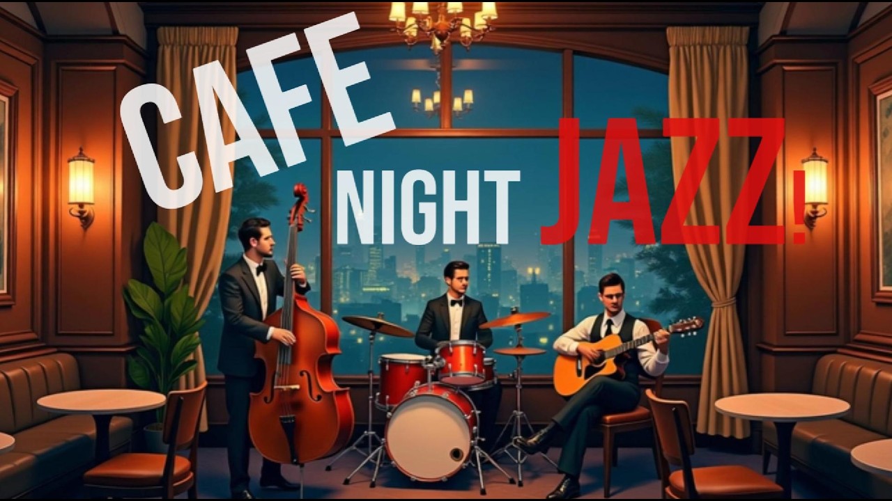 Cafe Night Jazz ☕ Smooth Jazz Music for Relaxing Evenings & Cozy Study Nights#calmingmusic#Jazz