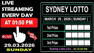 Sydney Lotto Live Result March 29, 2026 | Lotto Live