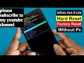 Infinix hot 8 lite Hard reset /factory reset without pc x650c password unlock