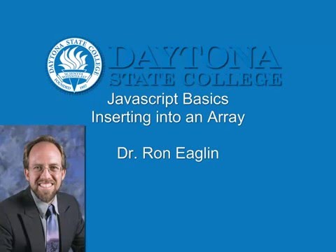 Javascript Basics - Inserting Into an Array