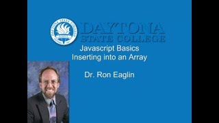 Javascript Basics - Inserting Into an Array