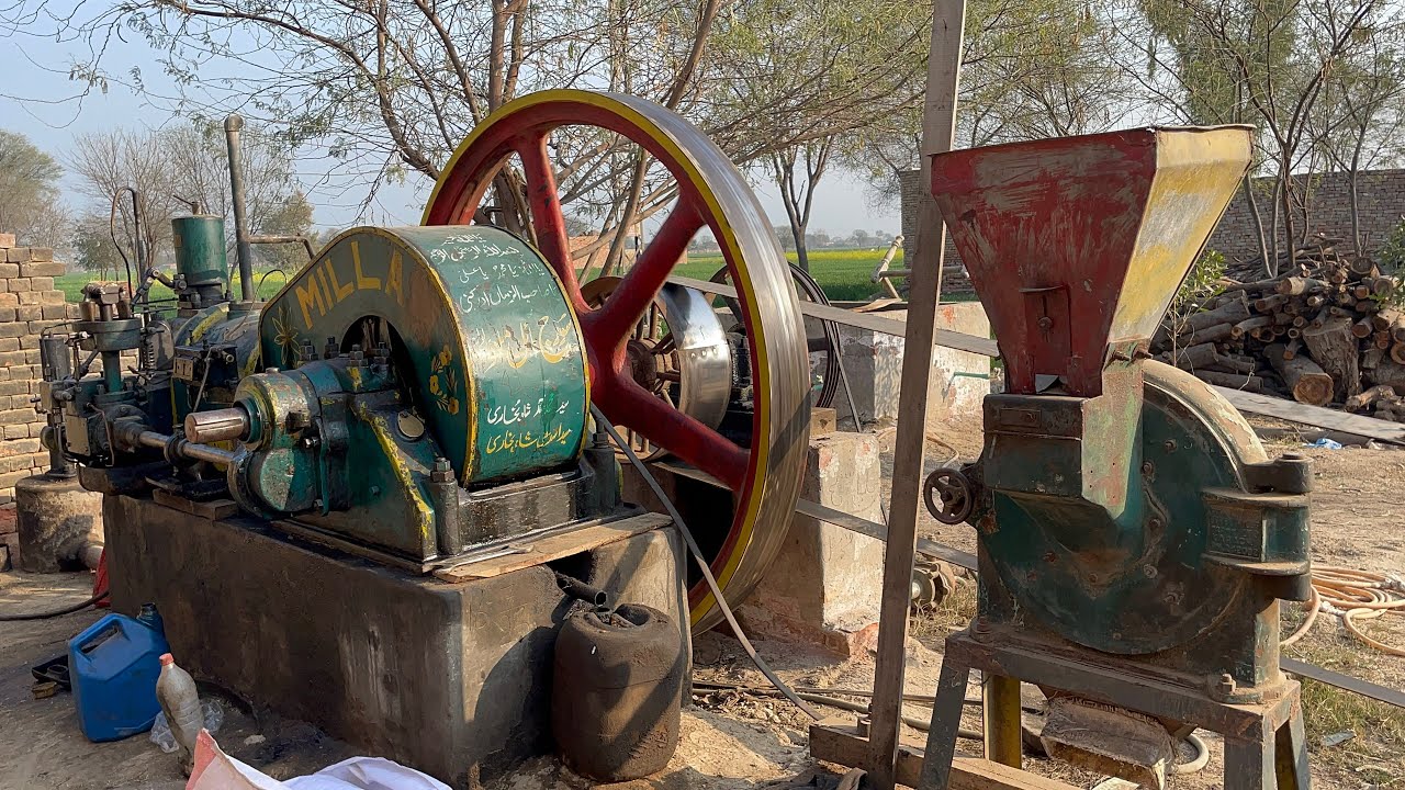 Dasi old Black Engine starting 35 Hp Biggest Diesel Engine Best working diesel engine 