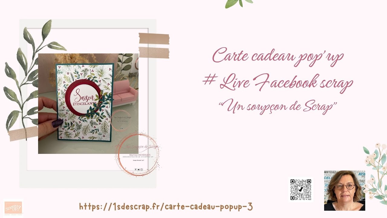Carte Cadeau Pop-Up : DIY en Direct – Crée-la avec moi ! - By un Soupçon de Scrap