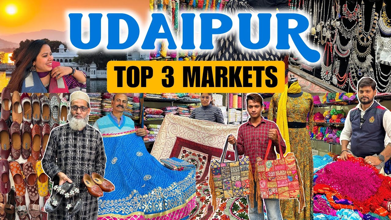 UDAIPUR STREET SHOPPING 😍 | Hathipole Market | Bapu Bazar | Bada Bazar | 3 Famous Markets |Rajasthan