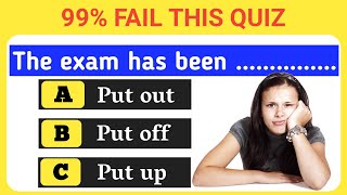 PHRASAL VERBS QUIZ. ENGLISH GRAMMAR QUIZ. CAN YOU SCORE 12/12.