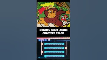 Atari 2600 Tricks - Passing the Chomper Stage at Donkey Kong! #shorts #short
