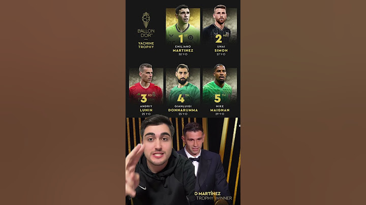 DIBU MARTÍNEZ GANA el TROFEO YASHIN #futbol #dibumartínez #balondeoro #trofeoyashin