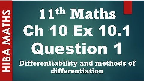 11th maths chapter 10 exercise 10.1 question 1 tn syllabus hiba maths