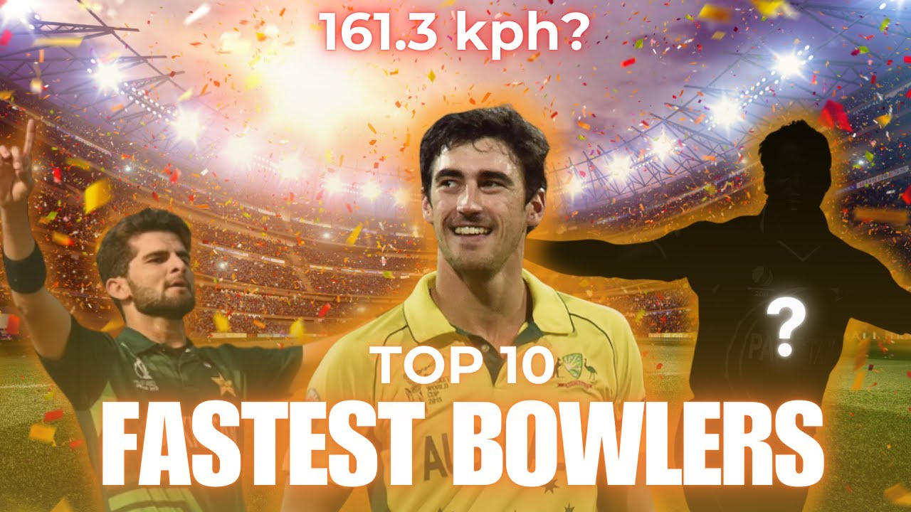 Top 10 Fastest Bowlers in Cricket History | Record Speeds | Top 5 | Top ...