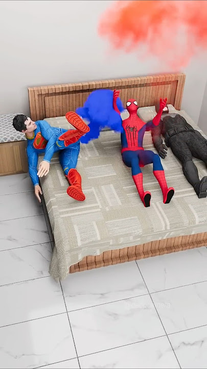 Superman vs Spiderman vs Batman | Bed Challenge 2 | Marvel Animation