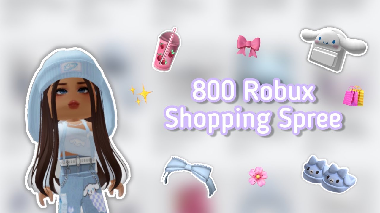 800 robux shopping spree 🛍️🛒 ~ 