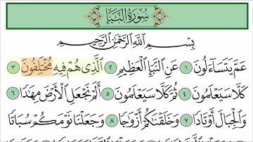 78 SURAH AN-NABA | سورة النبأ