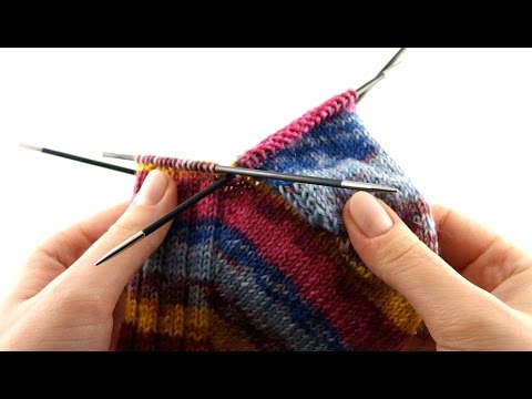 How to Knit Sneaker Socks #1 Cuff 