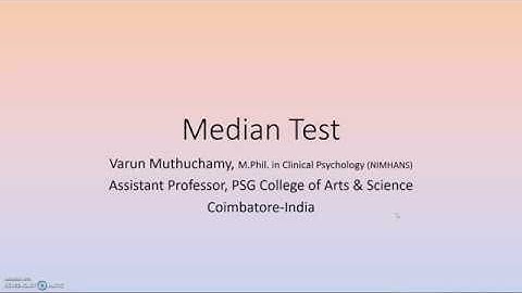 Median Test