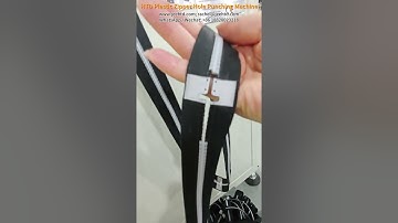 How to make hole punching on open-end plastic zipper?