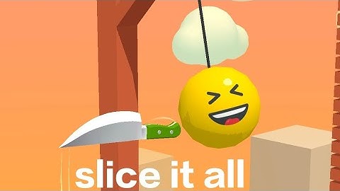 Slice it all satisfying gameplay Android/ios mobile game 🔪😆