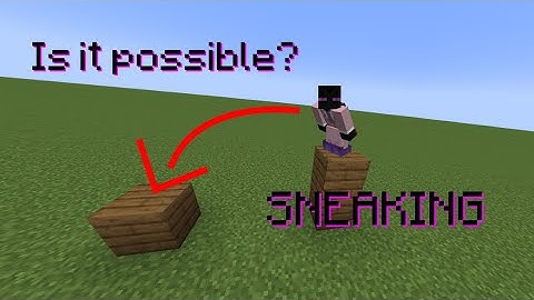 Minecraft has NEW TECH  - Sprinting while Sneaking